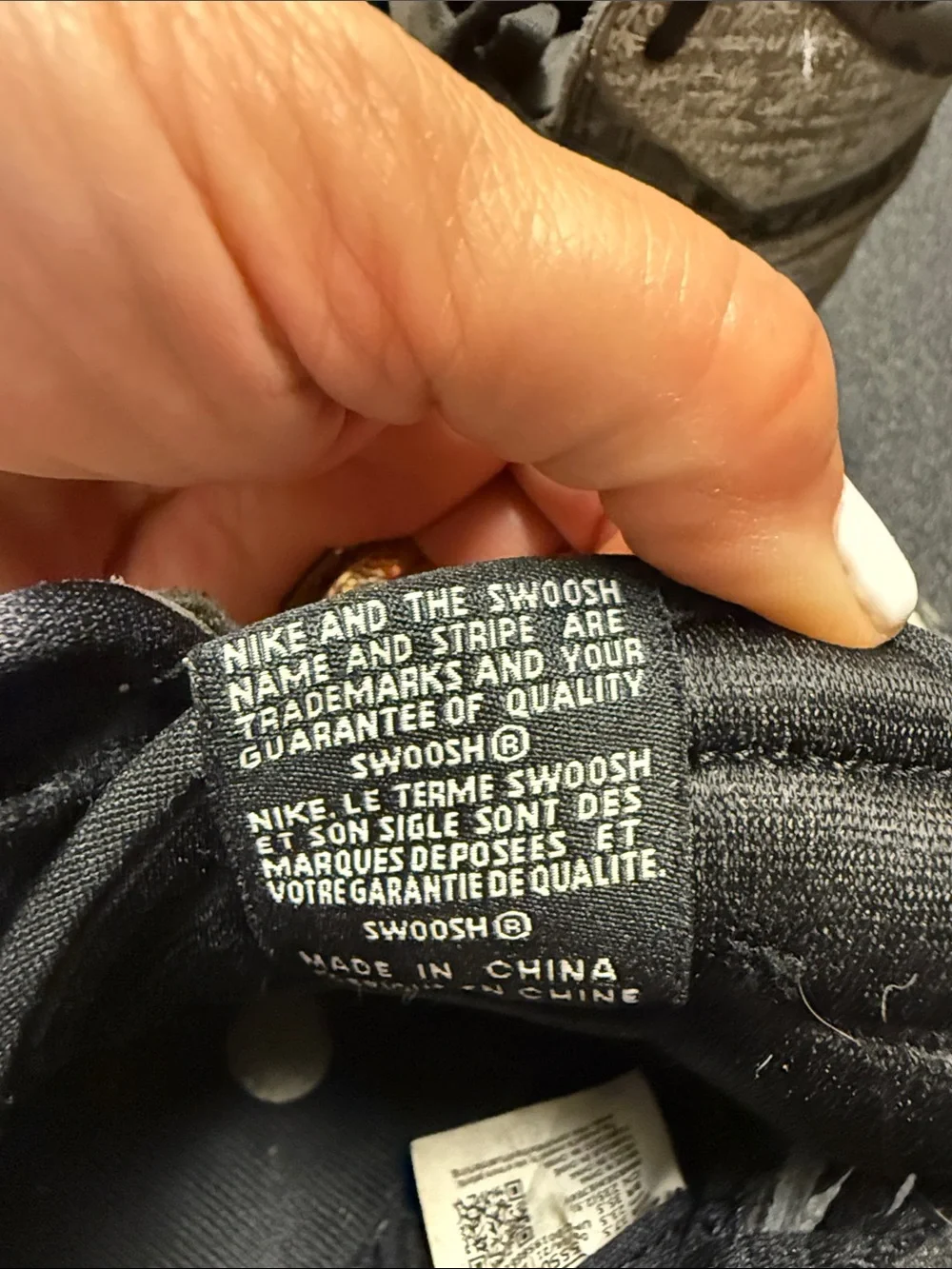 Nike Kids High-Top Sneakers in Black and Gray